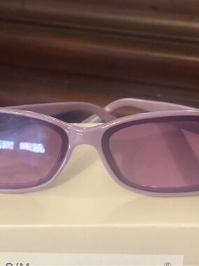 Quay Australia Lavender Purple Oval Sunglasses